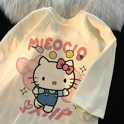 女童HelloKitty短袖t恤上衣ins