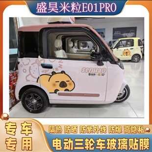 免裁剪盛昊米粒E01pro电动三轮车防晒膜隔热膜遮阳玻璃贴膜防隐私