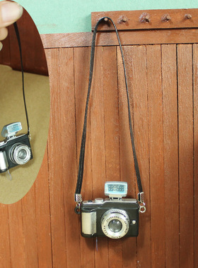 背带相机 346分BJD棉花娃娃可用 MDD 黑色带子 娃衣搭配简约跨带