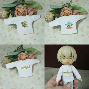 T恤 冬季 ob11妹头12分bjd娃娃衣服美结猪中布 印花长袖 随时更新图