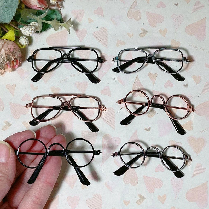 3分bjd娃娃可戴迷你眼镜没有