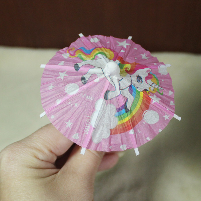 迷你彩虹小马纸伞12分BJD娃娃