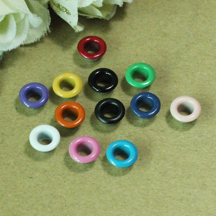 气眼垫片彩色烤漆皮具配件4mm