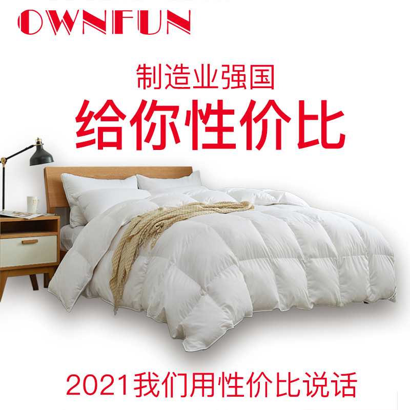 ownfun加厚保暖冬季羽绒被子