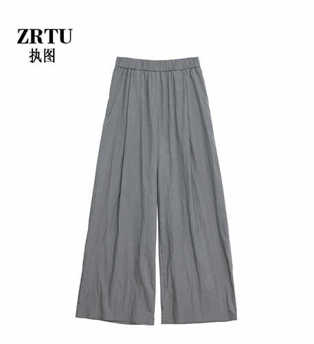 (自播)山本裤女夏夏季薄款高腰宽松休闲垂感阔腿裤