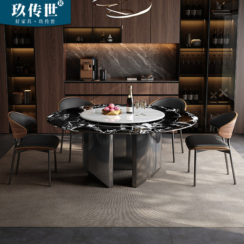 高端天然超晶石家用圆桌