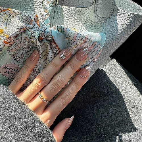 极光堆钻手工穿戴美甲