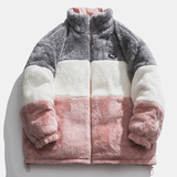 白底图X707P100148加厚保暖立领羊羔毛撞色双面穿刺绣棉衣男，男装棉衣，星座704（原B229）