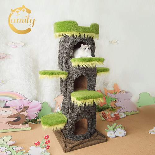 城堡猫爬架Camily耐抓毛绒
