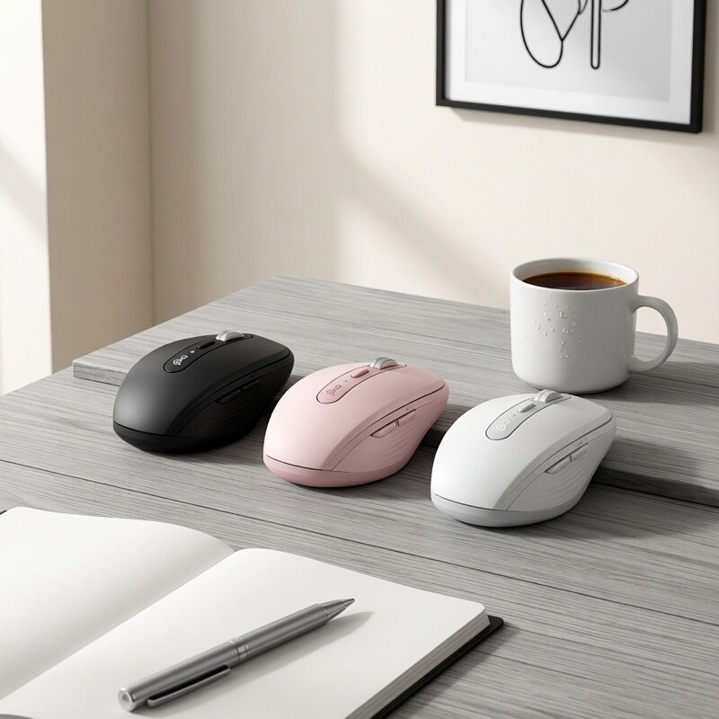 罗技MX Anywhere 3S蓝牙无线充电鼠标轻音便携办公商务