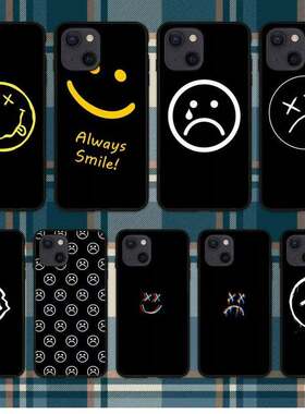 适用iPhone15手机壳ins可爱drew笑脸苹果14plus个性创意13promax套12smile phone case