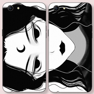 日系闺蜜挡脸适用于vivoy66/y67/y51/y55/y53/y71/y81磨砂手机壳