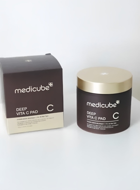韩国Medicube 维C爽肤棉片提亮肤色保湿水润护肤棉片150g