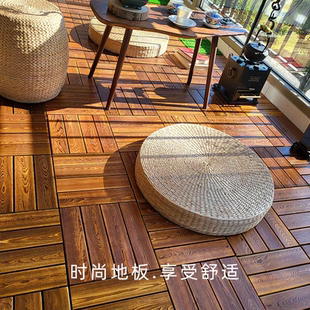 实木地板露天地板可拼接木板防水防腐家庭自铺拼厂家直销阳台地板