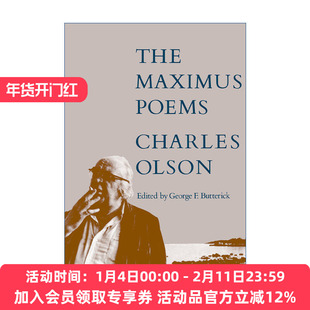 马克西姆斯诗篇  英文原版 The Maximus Poems 黑山派开山鼻祖Charles Olson查尔斯·奥尔森诗歌 英文版 进口英语原版书籍