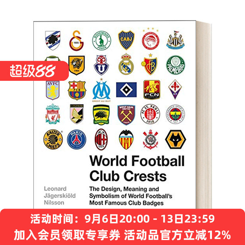 世界足球俱乐部徽章一览 英文原版 World Football Club Crests 精装 英文版 进口英语原版书籍