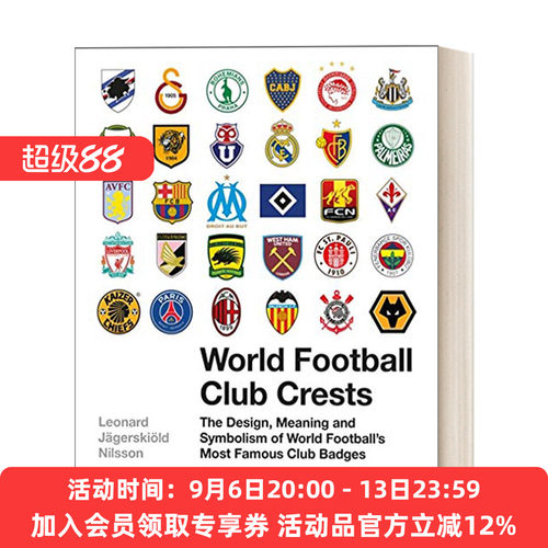 世界足球俱乐部徽章一览 英文原版 World Football Club Crests 精装 英文版 进口英语原版书籍