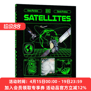 英文原版 DK Satellites 卫星 儿童天文宇宙科学科普百科读物全彩插图精装 英文版 进口英语原版书籍