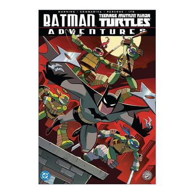 英文原版 Batman Teenage Mutant Ninja Turtles Adventures 蝙蝠侠 忍者神龟历险记 IDW漫画 Matthew K. Manning进口英语原版书籍