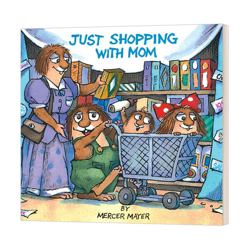 英文原版绘本 Just Shopping with Mom Little Critter 小怪物系列 跟妈妈一起购物 英文版 进口英语原版书籍