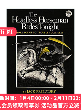 英文原版 The Headless Horseman Rides Tonight 无头骑士今夜骑行 诗歌 纽约时报插画图书 英文版 进口英语原版书籍