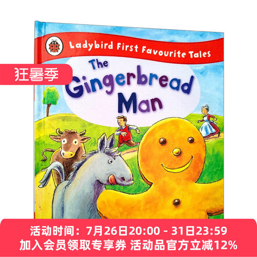 英文原版 The Gingerbread Man Ladybird First Favourite Tales 姜饼人 小瓢虫童话故事系列 精装 英文版 进口英语原版书籍