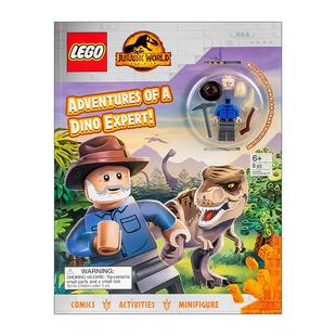 带小玩偶 Jurassic Adventures 英文原版 Dino 冒险 英文版 恐龙专家 World 乐高侏罗纪世界 Expert 书籍 进口英语原版 LEGO