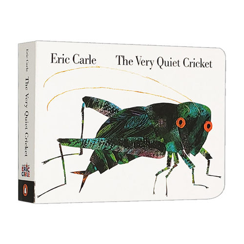 英文原版绘本 Very Quiet Cricket 好安静的蟋蟀 纸板书发声书 艾瑞卡尔Eric Carle廖彩杏书单启蒙睡前图画书 英文版 进口英语书籍
