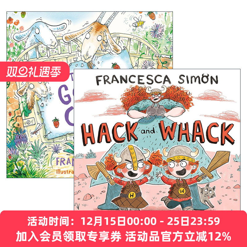 英文原版 Francesca Simon 儿童故事绘本2册套装 Goat Cafe 山羊咖啡 Hack and Whack 小小维京人 英文版 进口英语原版书籍