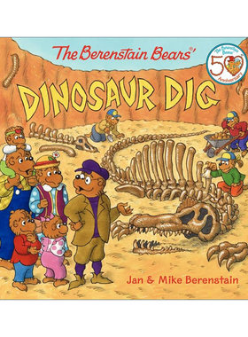 恐龙挖掘之旅 英文原版 The Berenstain Bears' Dinosaur Dig 贝贝熊绘本 英文版 进口英语原版书籍