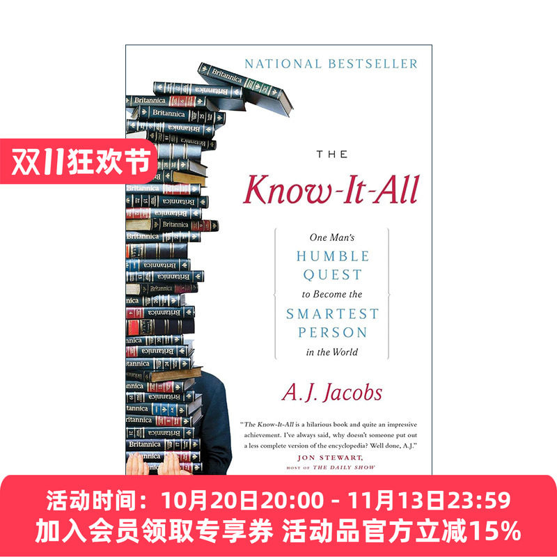 英文原版 The Know-It-All 智高无上 我的大英百科狂想曲 英文版 进口英语原版书籍