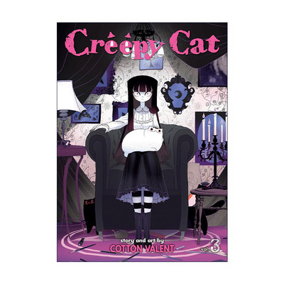 英文原版 Creepy Cat Vol.3 猫和我的奇妙生活 卷三 幽默漫画 Cotton Valent 英文版 进口英语原版书籍