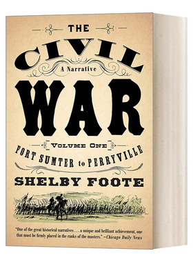 英文原版 The Civil War A Narrative  Volume I  Fort Sumter to Perryville 美国内战 叙事史 第一卷 萨姆特堡至佩里维尔