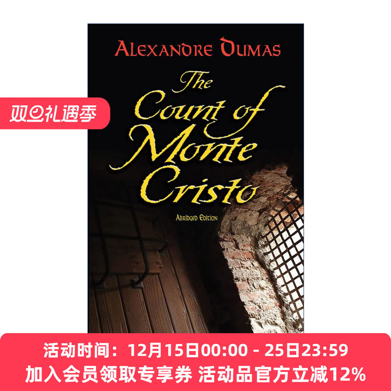 基督山伯爵  英文原版 The Count of Monte Cristo 节略版 Alexandre Dumas 英文版 进口英语原版书籍
