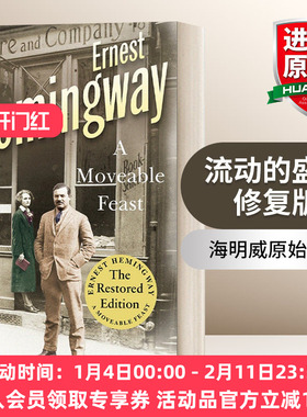 英文原版 A Moveable Feast Restored Edition 流动的盛宴 修复版 含海明威原始手稿 英文版 进口英语原版书籍
