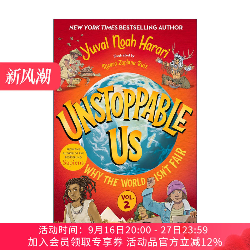 势不可挡的人类2 精装 英文原版 Unstoppable Us Volume 2 不可阻挡的我们 人类简史 儿童插图历史科普百科 英文版进口英语 书籍