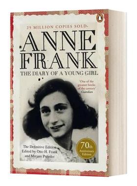 英文原版 The Diary of a Young Girl 企鹅黑色经典系列 安妮日记 英文版 进口英语原版书籍