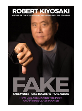 富爸爸穷爸爸作者新书 英文原版 FAKE Fake Money Fake Teachers Fake Assets 金融投资 英文版进口原版英语书籍