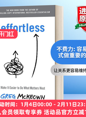 英文原版 Effortless 轻松主义 让关键的事情变得容易做 Greg McKeown 英文版 进口英语原版书籍