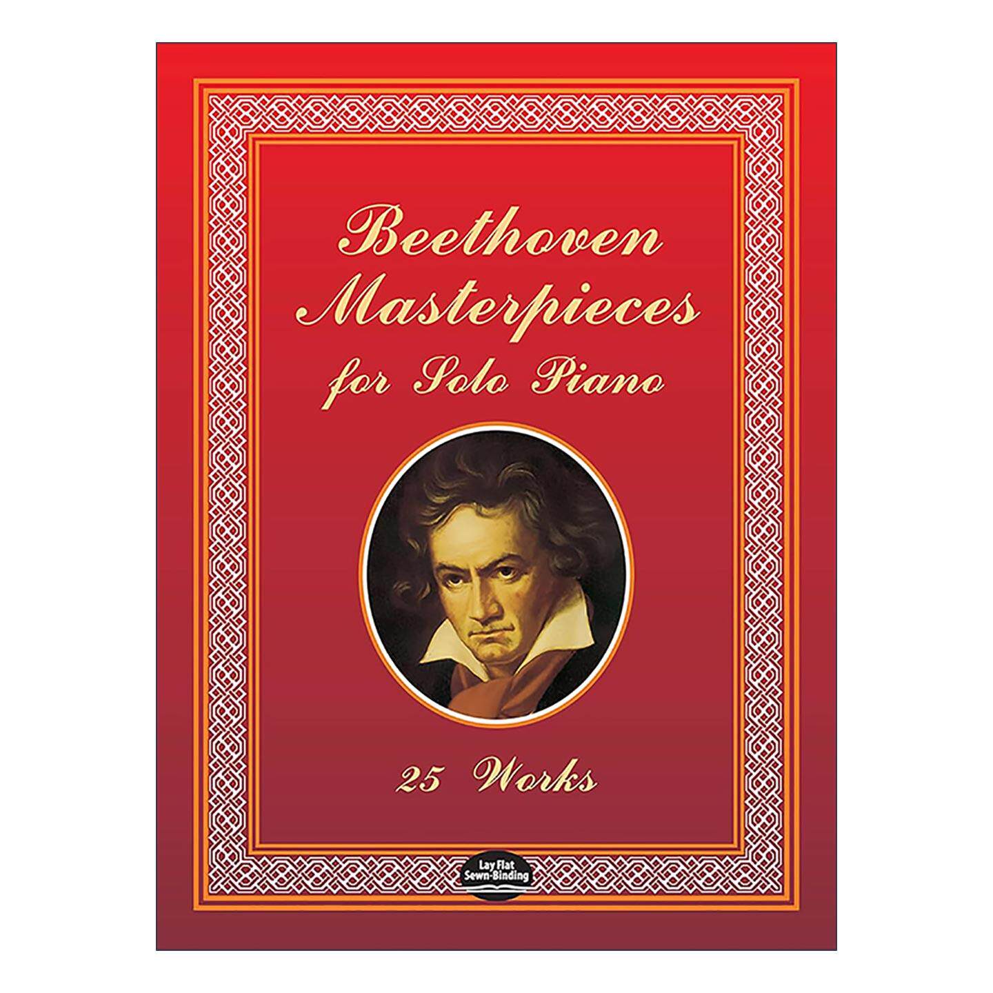英文原版 Beethoven Masterpieces for Solo Piano 贝多芬钢琴独奏杰作集 25部精选音乐作品 曲谱 英文版 进口英语原版书籍