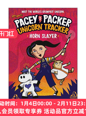 英文原版 Pacey Packer Unicorn Tracker 2 Horn Slayer 佩西帕克 独角兽追踪者系列2 儿童奇幻冒险漫画 英文版进口英语原版书籍