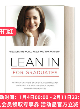 向前一步 英文原版 Lean In For Graduates 谢丽尔?桑德伯格 英文版 进口英语原版书籍