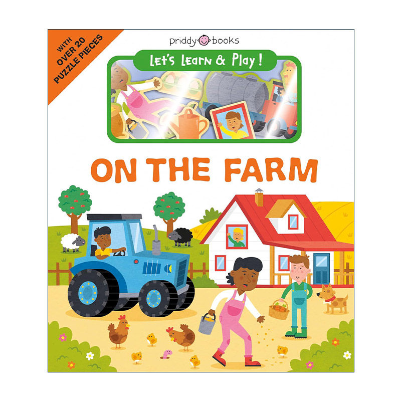 英文原版 Let's Learn & Play! Farm 边学边玩 农场 儿童益智游戏场景互动纸板书 英文版 进口英语原版书籍