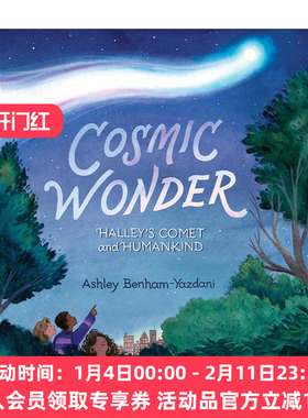 英文原版 Cosmic Wonder Halley's Comet and Humankind 宇宙奇观 哈雷彗星与人类 儿童天文科普百科绘本精装 进口英语原版书籍
