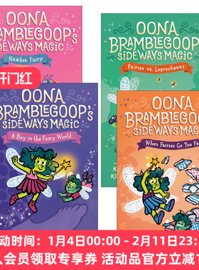英文原版 Oona Bramblegoop's Sideways Magic 侧身魔法系列1-4册 儿童奇幻章节桥梁故事书 Kate Korsh 英文版 进口英语原版书籍