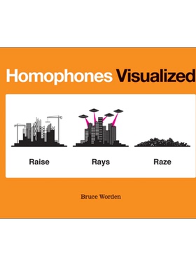 图解同音异义英语词汇 英文原版 Homophones Visualized 精装 英文版 进口英语原版书籍