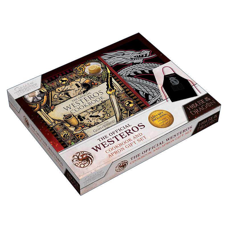 英文原版 The Official Westeros Cookbook 维斯特洛官方食谱书套装 权利的游戏食谱带围裙 英文版 进口英语原版书籍