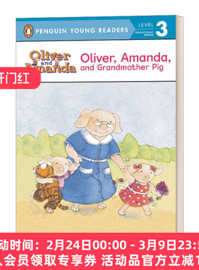 英文原版 Oliver Amanda and Grandmother Pig 奥利弗 阿曼达和猪奶奶 企鹅青少分级阅读3级 英文版 进口英语原版书籍