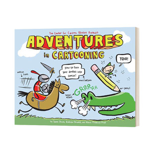 漫画冒险 英文原版绘本 Adventures In Cartooning 卡通历险记 如何把涂鸦变成漫画 英文版 进口英语原版书籍