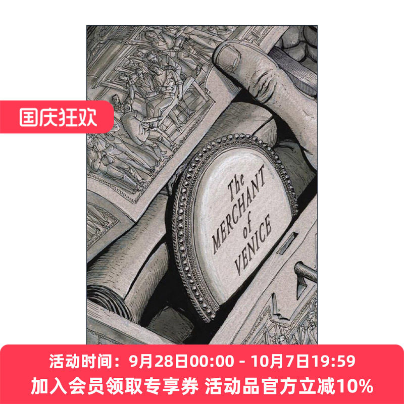 英文原版 The Merchant of Venice 威尼斯商人 儿童莎士比亚经典文学 Gareth Hinds 漫画小说 英文版 进口英语原版书籍